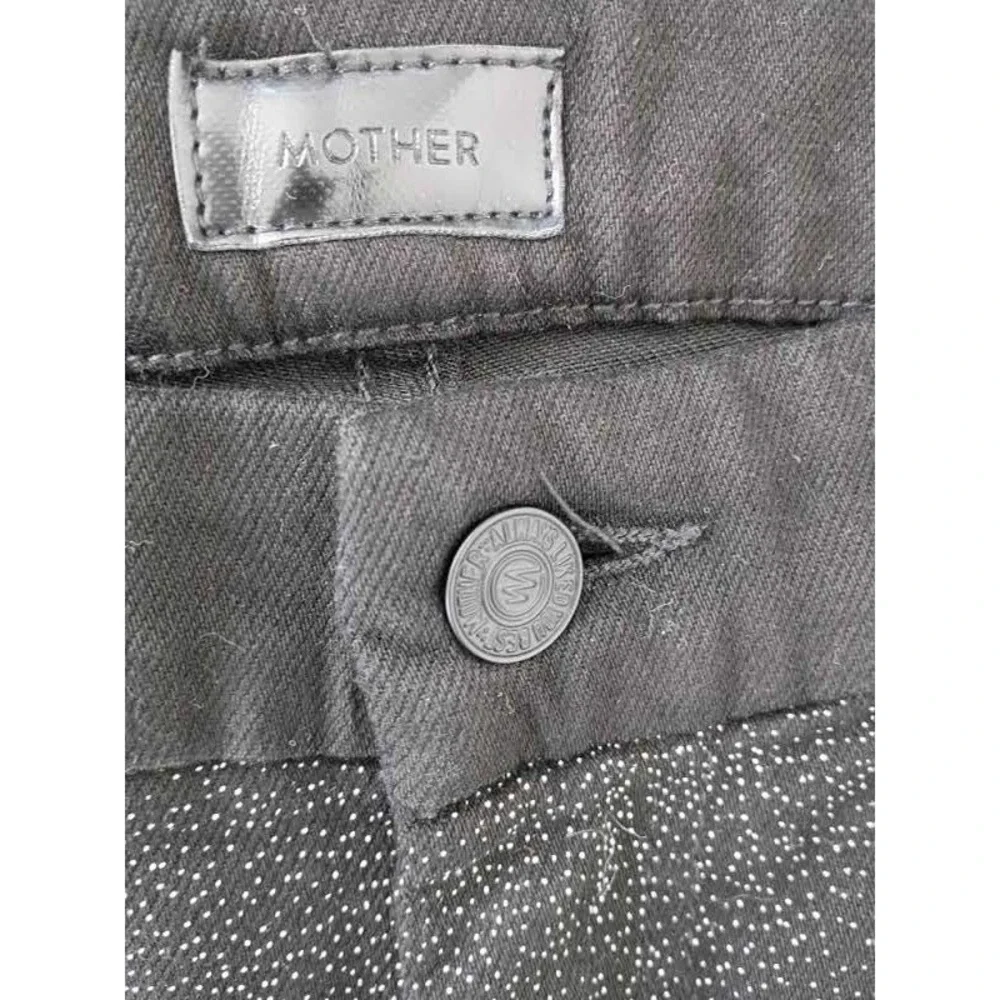 MOTHER Looker High Waisted Skinny Jeans Diamond In The‎ Rough Side Stripe 30x30